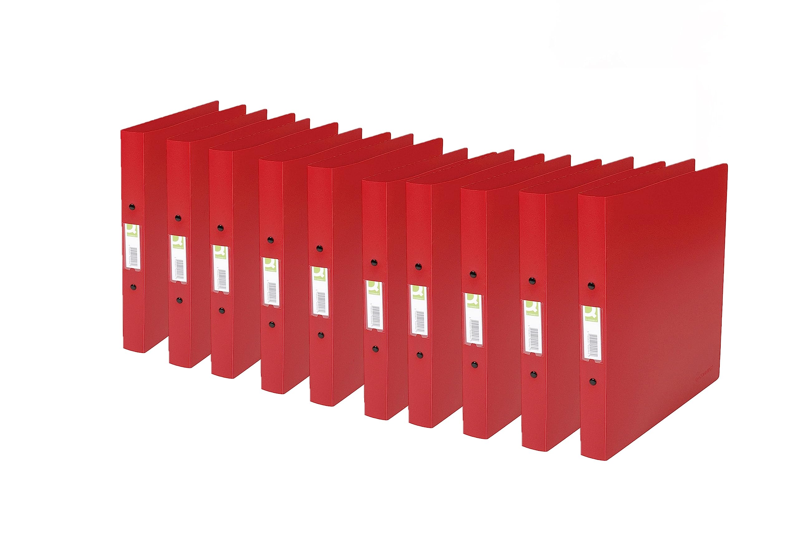 Q-Connect 25mm 2 Ring Binder Polypropylene A4 Red (Pack of 10) KF02008