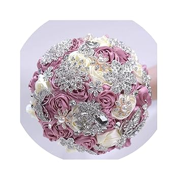 Amazoncom Wenzi Day Sparkly Crystal Brides Bouquet Diamond