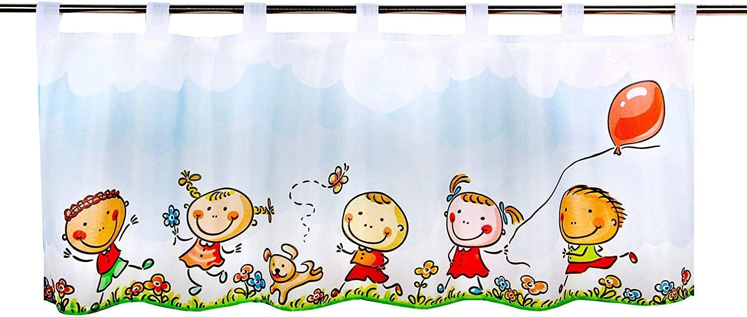 cortina de media altura para ninos