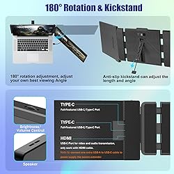 KEFEYA Laptop Screen Extender, 14" FHD 1080P IPS