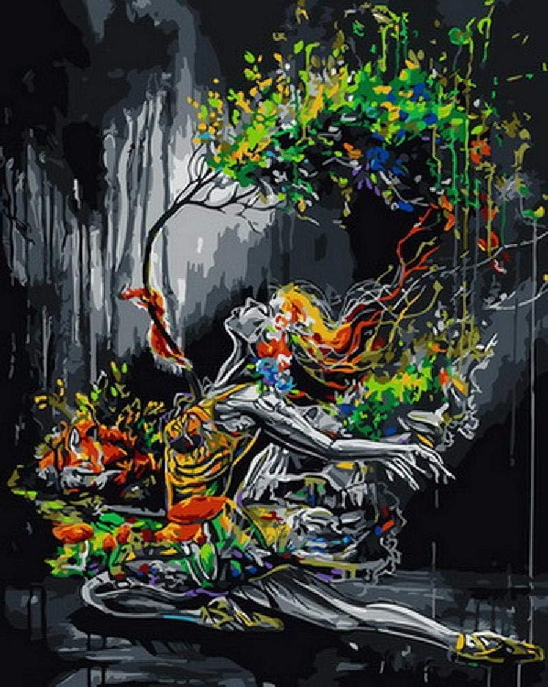PPzoom Adult Wooden Puzzle 1500 Pieces Abstract Big Tree Skirt Ballet Girl Art Paintings