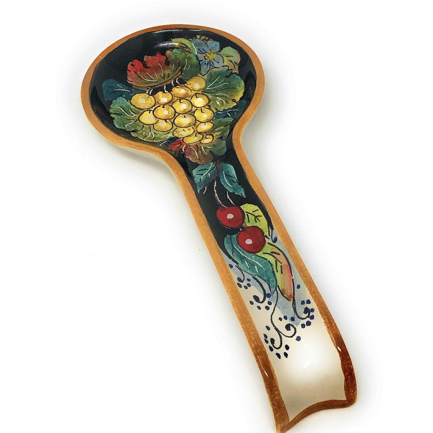 CERAMICHE D'ARTE PARRINI Italian Ceramic Spoon Rest