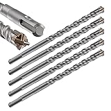 Wensilon Concrete Drill Bit 5pcs 1/2" X
