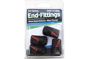 Hatchlift Products Ball Stud with Nylon Nuts - Replacement End Fitting for Socket Gas Springs - Easy Disconnect & Reconnect - Extends Spring Life - Off-Season Storage, 10mm Quick Release - 4 pcs