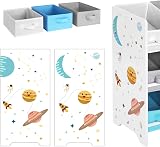 SONGMICS Kids Shelf Toy Organizer 9 Storage Boxes White GKR33WT 62.5x29.5x60 cm view 7