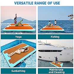 Inflatable Floating Dock, 10 x 6ft Air Dock