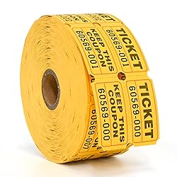 L LIKED Raffle Tickets Double Rolls 1000 per Roll