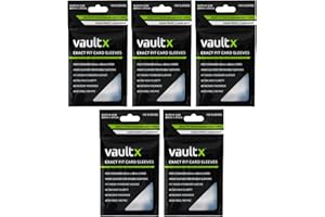Vault X Exact Fit Trading Card Sleeves, Soft, High Clarity, Perfect Fit Inner Sleeves, Collectible Card Games, Sports, TCG (500 Pack)