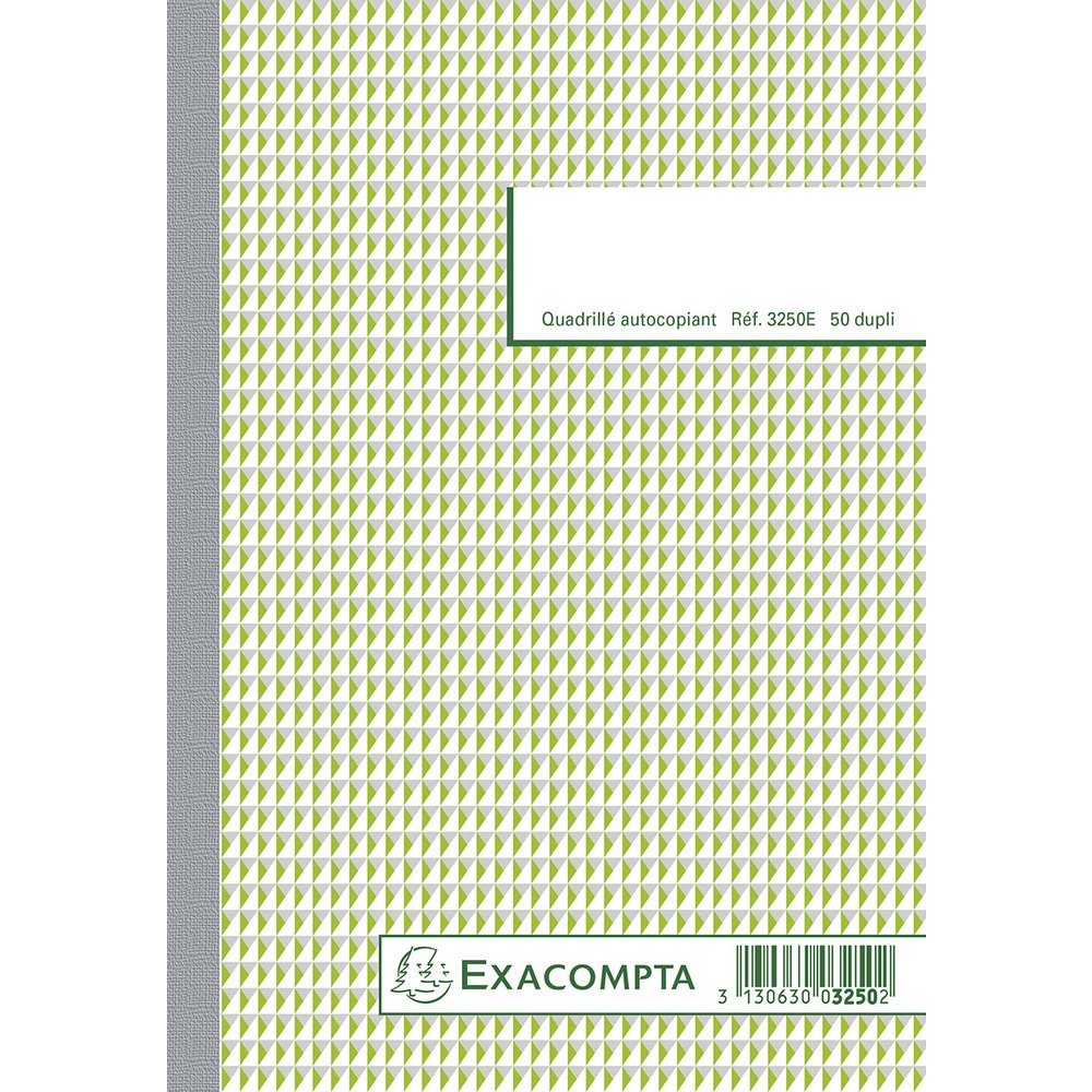 Exacompta - Ref. 3250AE - 1 Squared Manifold 5x5 21x14.8cm 50 carbonless duplicate sheets -