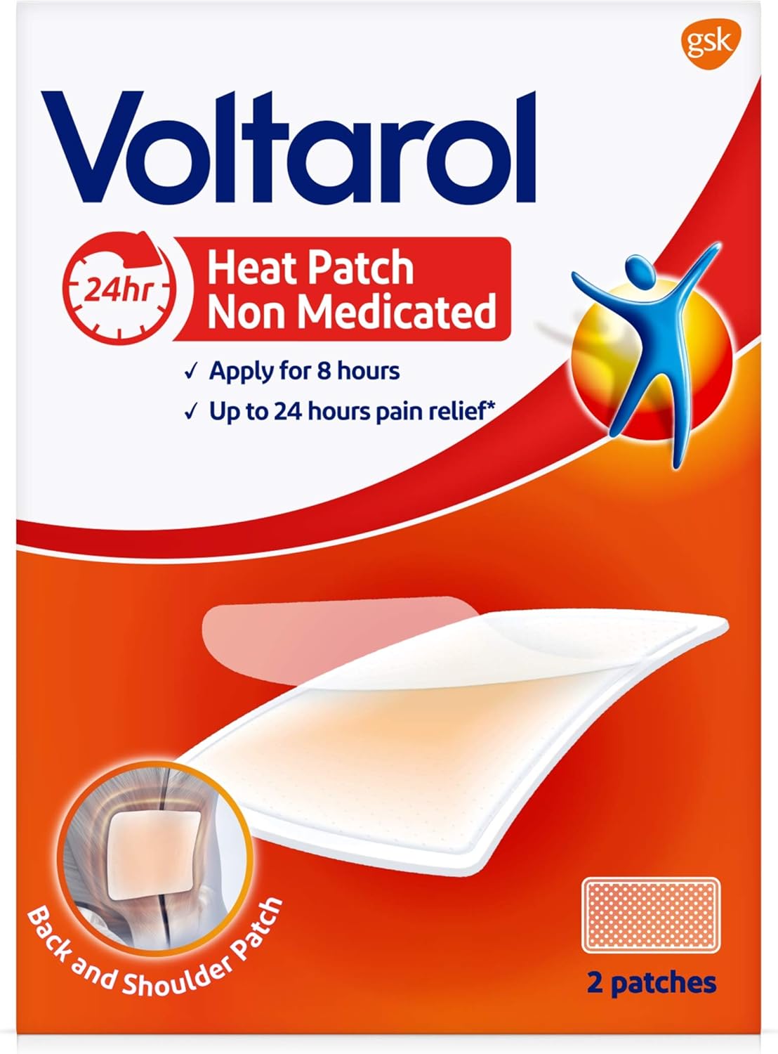 Voltarol Non Medicated Pain Relief Patches Heat Patch 2s Amazon.co.uk
