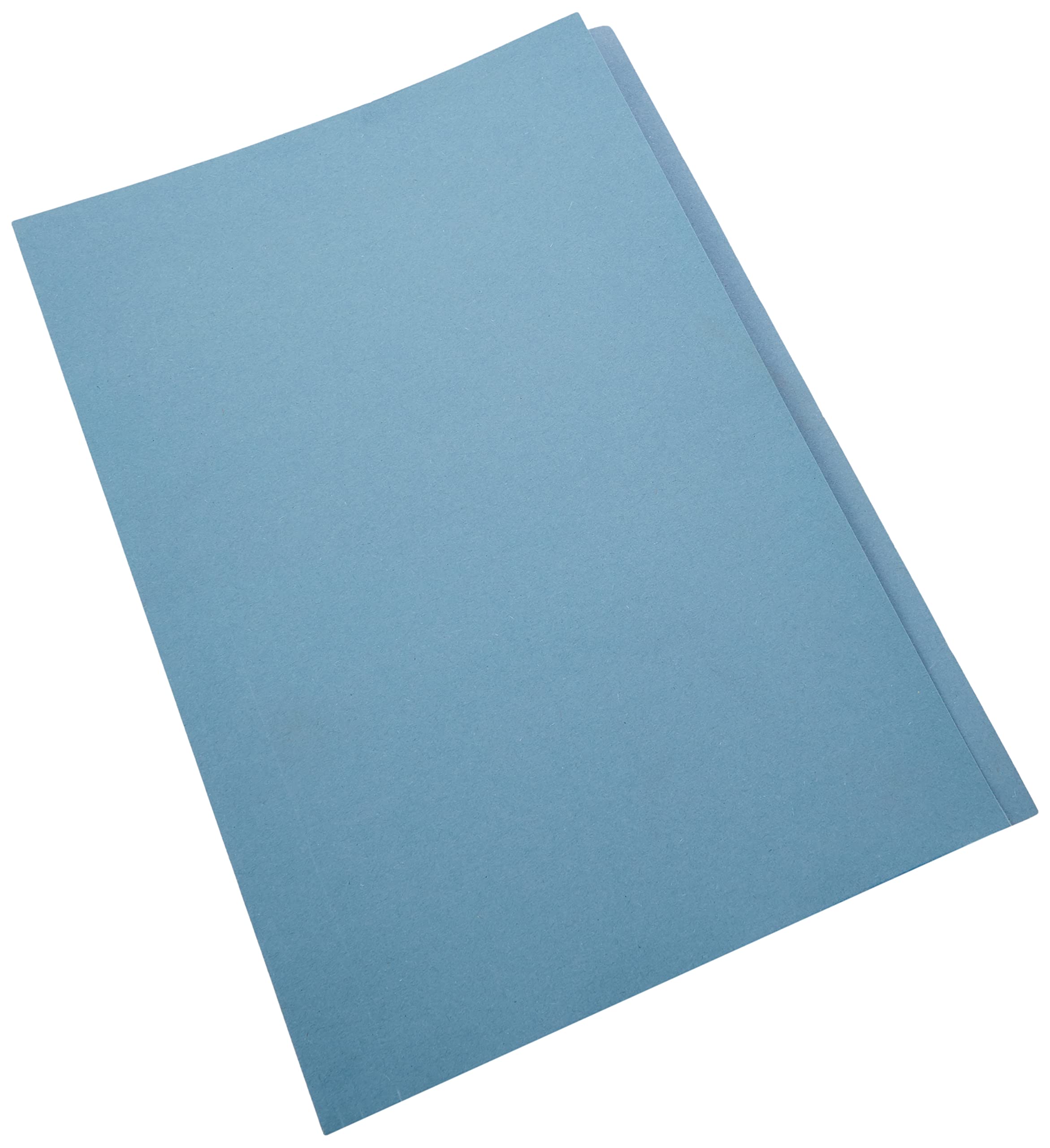 5 Star Office Square Cut Folder Recycled Pre-punched 180gsm Foolscap Blue [Pack 100]