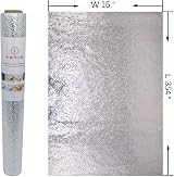TOTIO Silver Self-Adhesive Wallpaper 16x354inch Waterproof Vinyl Sticker view 7