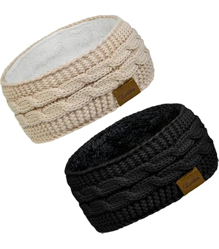 Amazon.com: Hatromm Winter Headbands for Women Wool 2 Pack  display picture 2