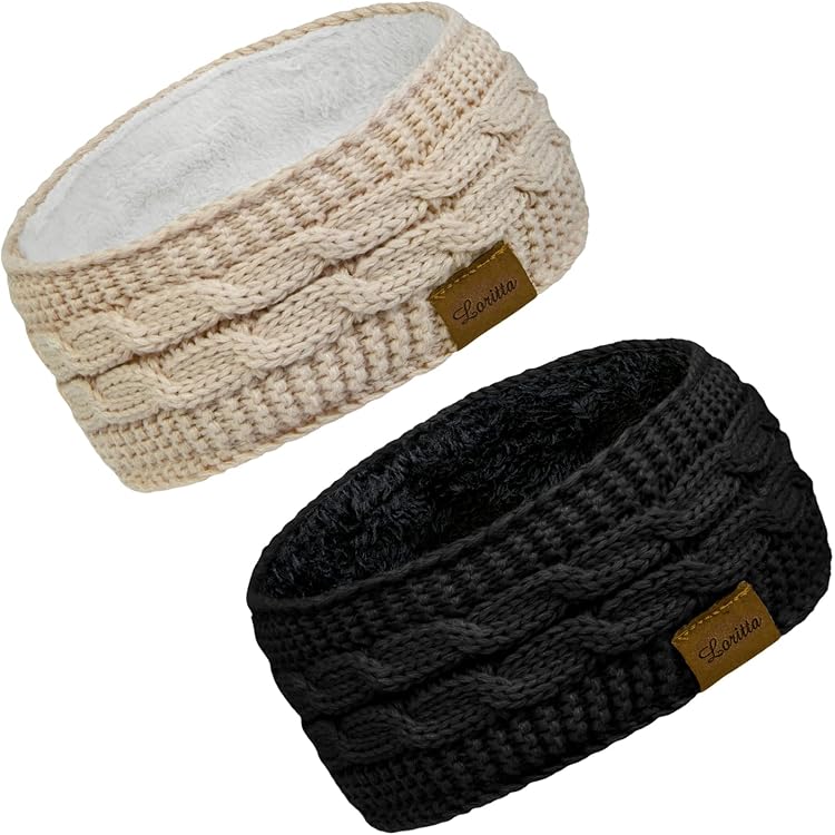 Womens Chic Cold Weather Enhanced Warm Fleece Lined Crochet Knit Stretchy BYOS Womens Winter Chic Cable Warm Fleece Lined Liberia | Ubuy main image 4