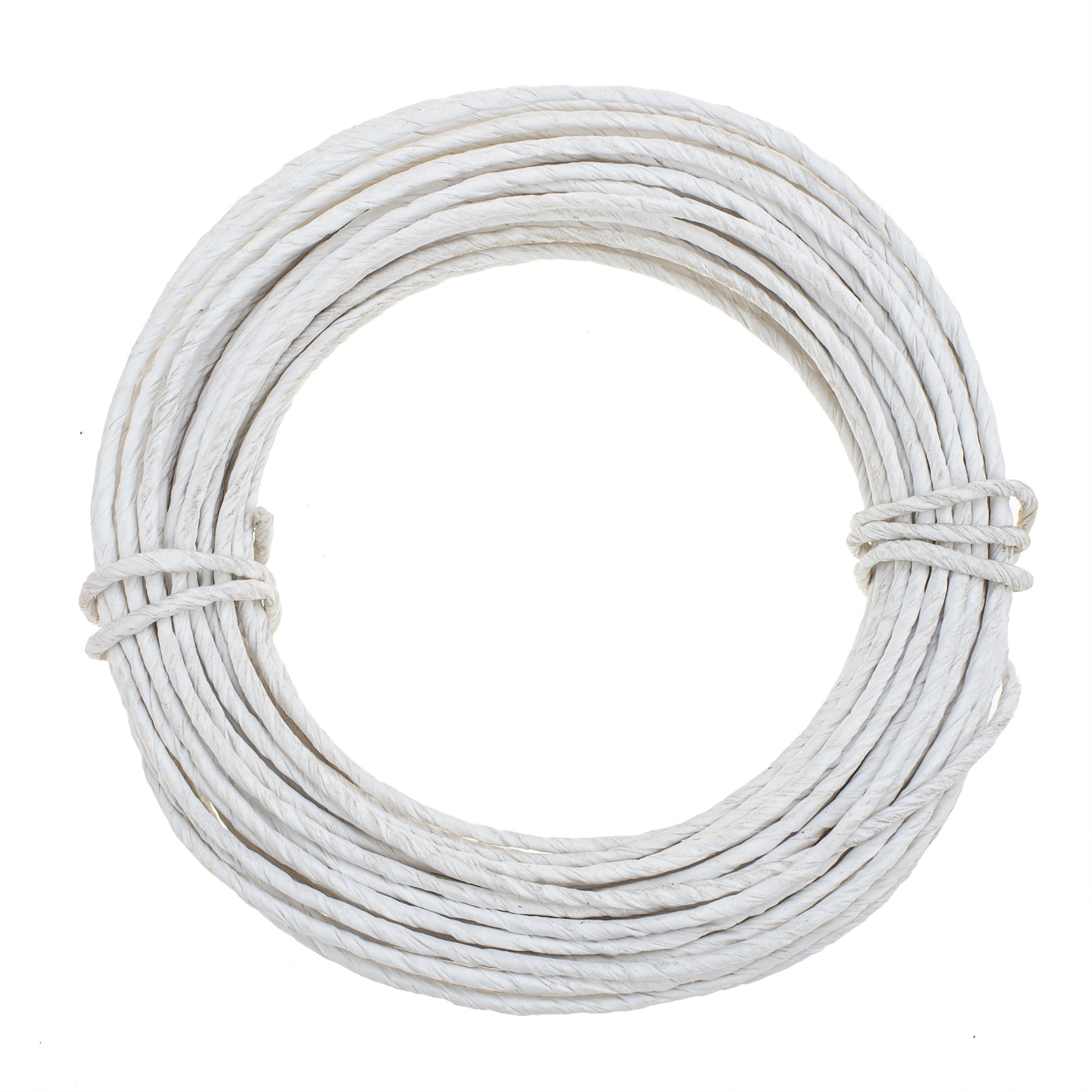 Glorex 6 1280 230 Paper Wire 2 mm Length 10 m White for Crafts and Binding Arrangements and Wreaths