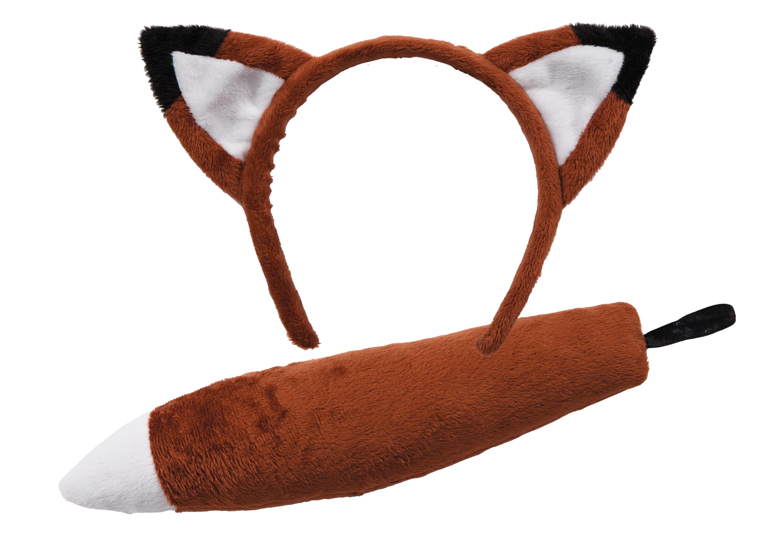 Wicked Costumes Childrens Animal Ears Headband & Tail Set Fancy Dress Accessory - Fox โ image 1