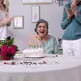 Gyufise Happy 80th Birthday Cake Topper Glitter Rose Gold 5.5x9.1 inches view 7