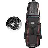 FZGhome Golf Travel Bags for Airlines with Hard Case Top & Wheels, Hard Shell Top Protect Golf Club, Made of 1680D Heavy Duty Oxford, Internal Strap for Fixing, Lightweight and Easy to Maneuver