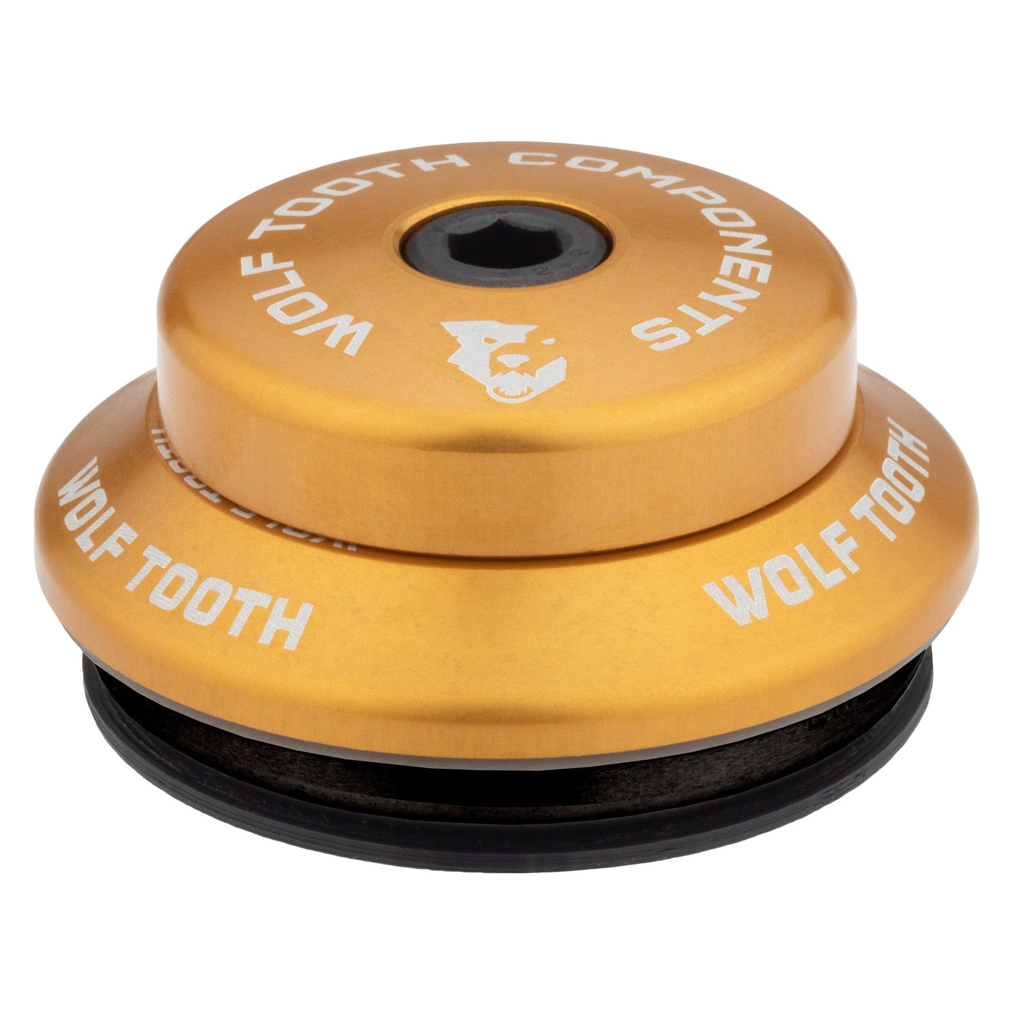 Wolf Tooth Performance IS41/28.6 Upper Headset 7mm Stack Gold | Lightweight Aluminium Headset Stainless Steel Bearings Wide Colour Range