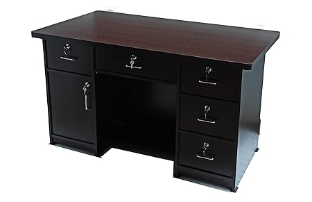 Durafur Office Executive Table with Multi Storage Space