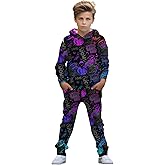 boys' clothing sets, 2-Piece Hoodie & Pants Outfits for Boys Size 4-14 | Lightweight Non-Fleece Fall & Spring Clothing Sets