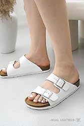 Project Cloud 100% Genuine Leather Flat Sandals