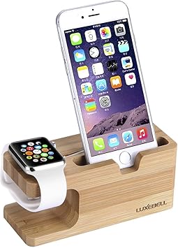 Base de Carga Luxebell 2 en 1 Watch Stand Soporte de Madera de ...