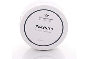 Henri et Victoria Shaving Soap For Men | Smooth Shave, Lathers Up Nicely, Long-Lasting Scent | Canadian Made by Skilled Artisan 114 g (4 oz) (Unscented)