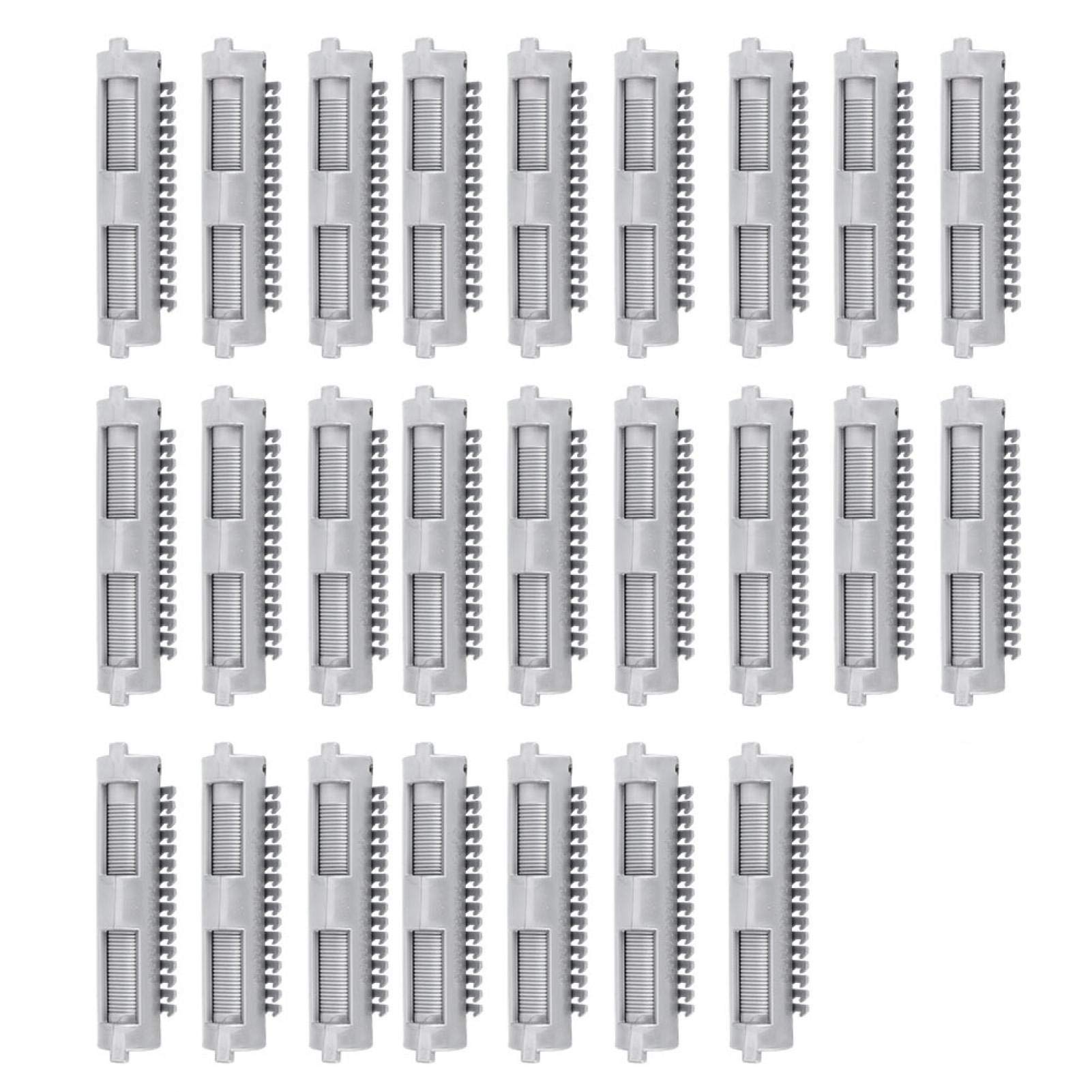 25Pcs Perm Rods, Rollers Clips Curler Clamp Styling Tool for Curly Wavy and Fluffy Hair - Convenient for Personal and Professional Salon Use