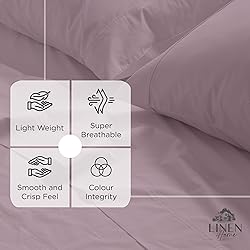 Linen Home 100% Cotton Percale Weave Fitted