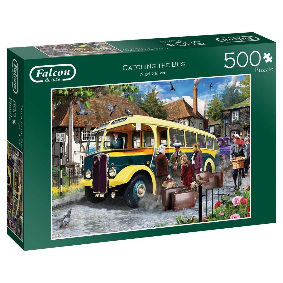 Jumbo, Falcon de luxe - Catching The Bus, Jigsaw Puzzles for Adults, 500 piece