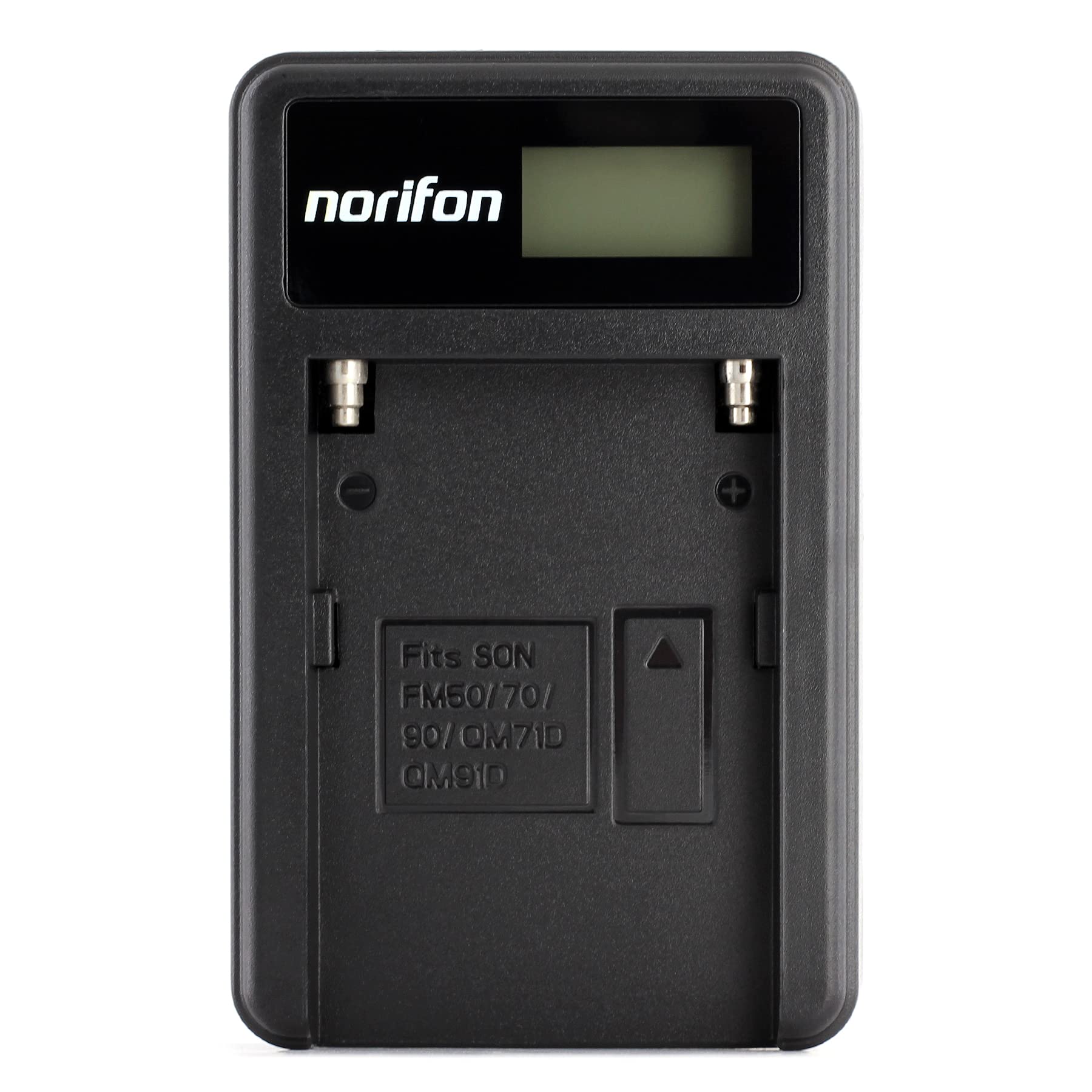 Norifon NP-FM50 LCD USB Charger for Sony CCD-TRV308, CCD-TRV138, CCD-TRV328, DSLR-A350, DSLR-A100, DSLR-A200, DSR-PD170, DSR-PD150, HVR-Z5U, HVR-Z1U, MVC-CD400 Camera and More