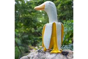 Lhocm Funny Large Banana Duck Garden Statues Decoration, Weird Duck Gnomes Garden Art for Outdoor Winter Garden Decor, Outdoor Statue for Patio, Lawn, Yard Decoration, Housewarming New Year's Gifts