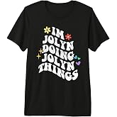 Retro Groovy Im Jolyn Doing Jolyn Things Funny Mother's Day Premium Tri-blend T-Shirt