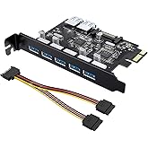 Tiergrade Superspeed 7 Ports PCI-E to USB 3.0 Expansion Card with 15-Pin SATA Power Connector - PCI Express(PCIe) Expansion C