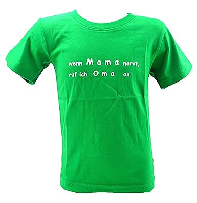 Trendit Kinder Hemd Grün Lustige Sprüche T Shirts 5 6 Jahre