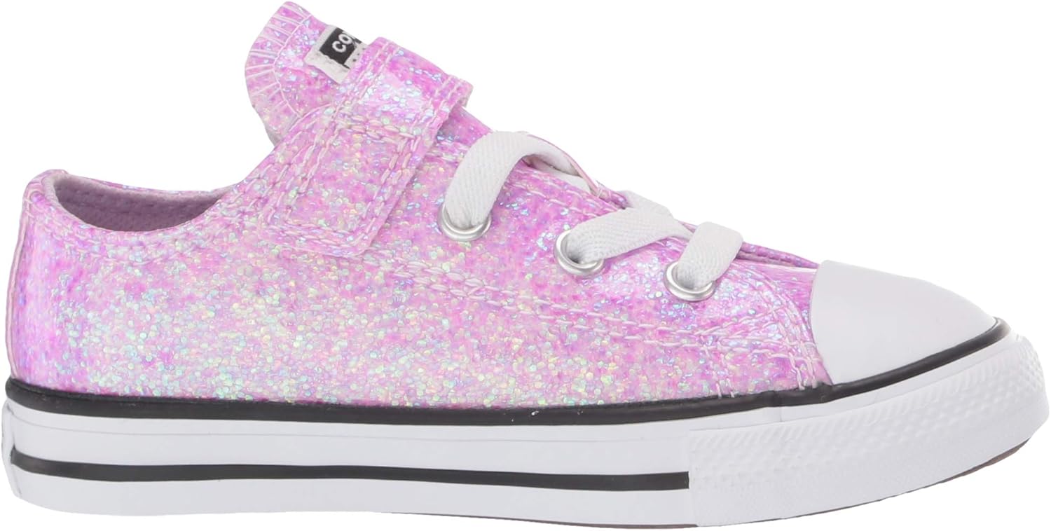 pink glitter velcro converse