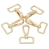 JWBIZ 12 Pcs D Ring Swivel Lobster Claw Clasp, Push