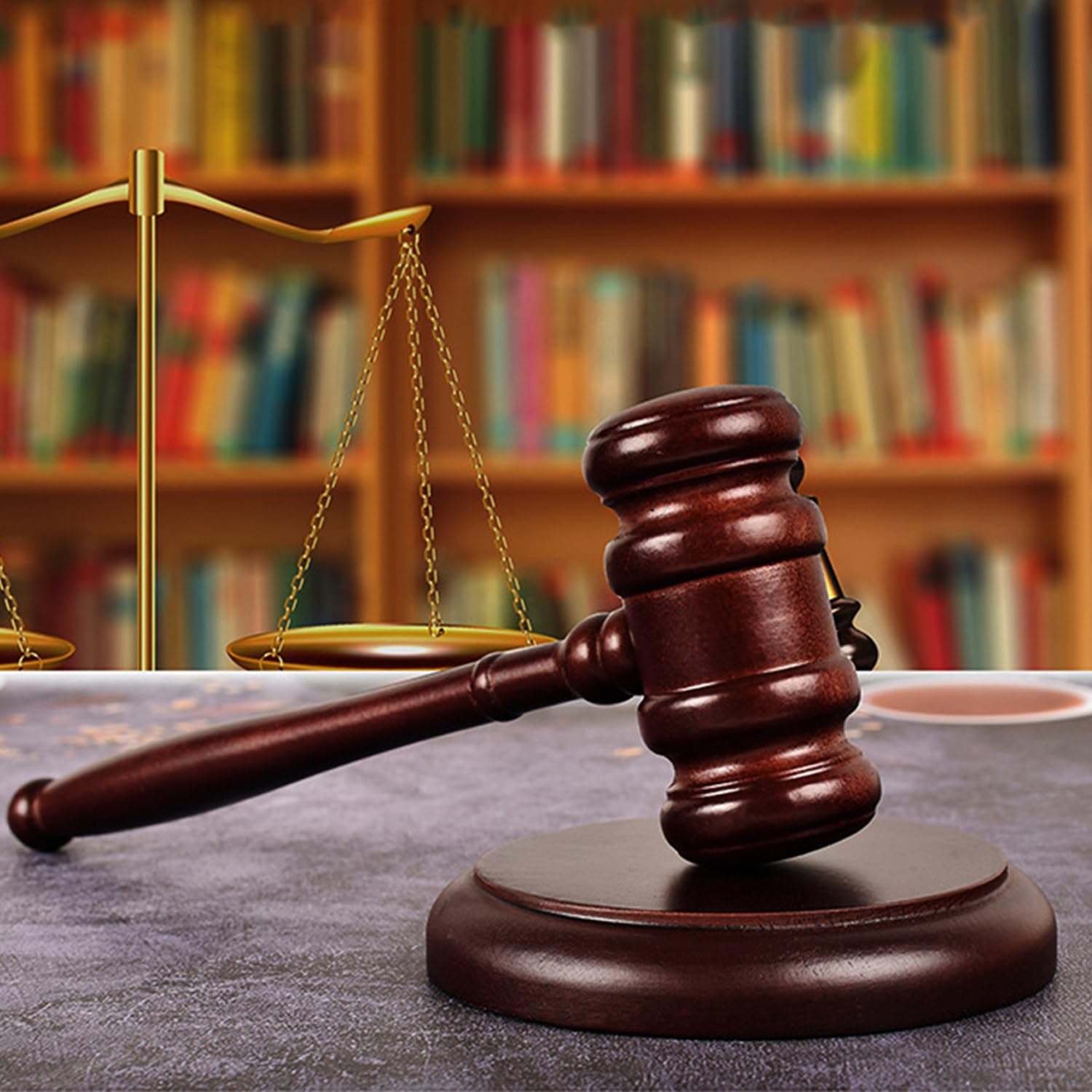 Auction Hammer Set Made of Wood, Judge Hammer and Resonance Block Hammer Premium Wooden Gavel, Perfect for Lawyers, Judges, Auction Sale Meetings, Companies, Students, Children Role Play and Gifts