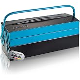 HAZET Metal Tool Box 190L | Empty | With Spacious Bottom Compartment and 4 Fold-Out Side Compartments | For Tidy Storage of Tools, Etc.