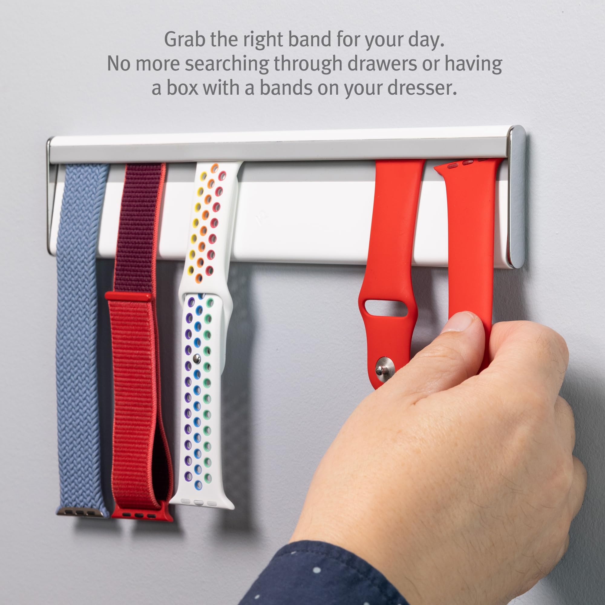 Twelve South Twelve South TimePorter Watch Strap Organiser - Compatible with Apple Watch Bands, Display & Wall Organiser, Fits All Brands, Watch Strap Storage Rack for Smart Watch