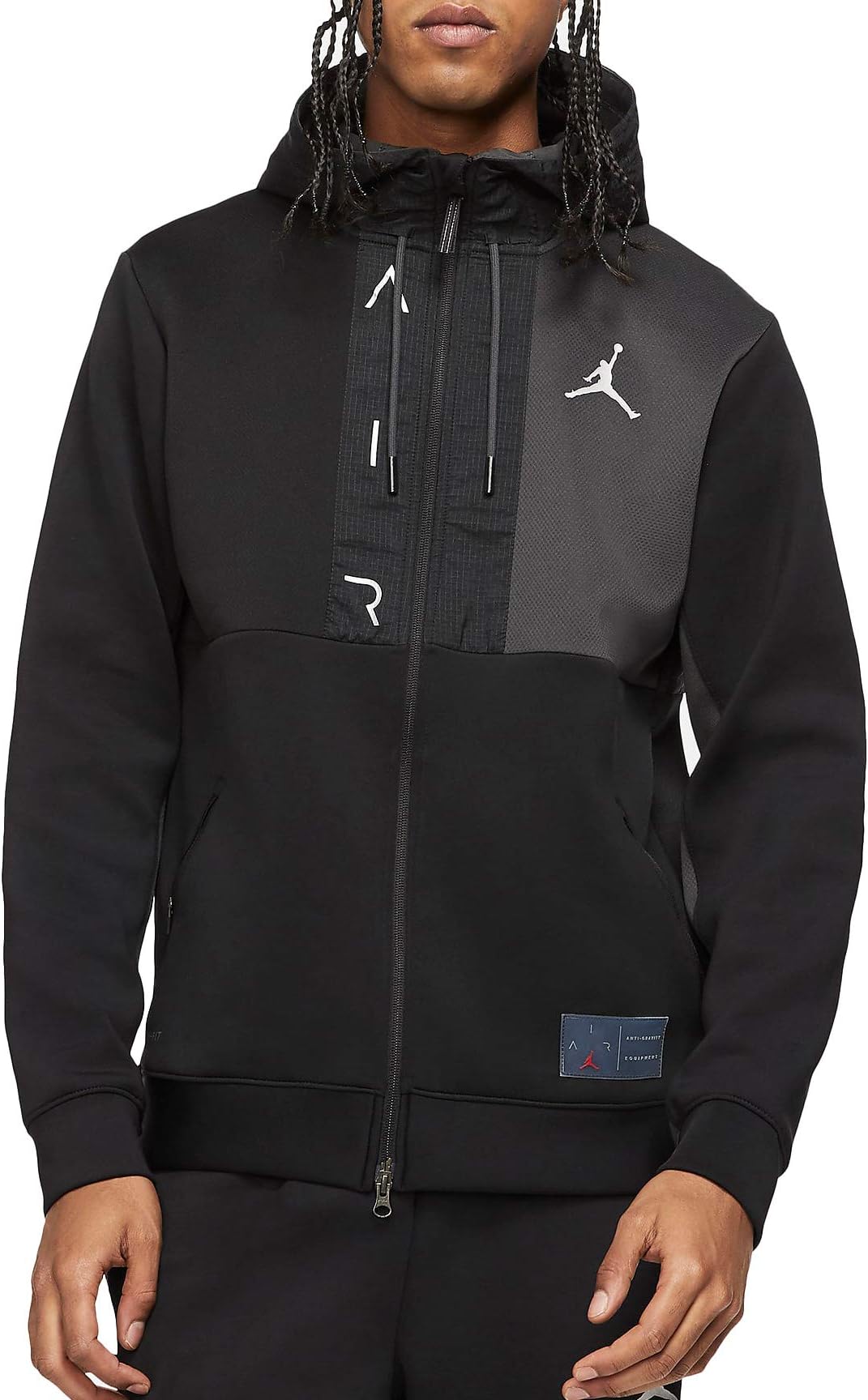 Jordan Air Men's Fleece Full-Zip Hoodie Cv2328-010