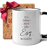 Lawyer Mug Gifts for lawyer women, Miss Mrs Ms Its Esq Actually mug, Female Law Student Attorney Advocate Lawyers Graduation School Mugs Gift Ideas, Pass the Bar Exam mugs gifts for female lawyers-59