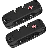 Zoofen 2 Pack Luggage Lock TSA007 Security Lock Luggage Suitcase Baggage Lock