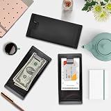 Azonelife 24 Black Plastic Check Holders Waitress Restaurant Bill Receipt Tray view 5