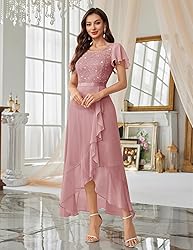 BeryLove Sequin Formal Dresses for Women Flutter