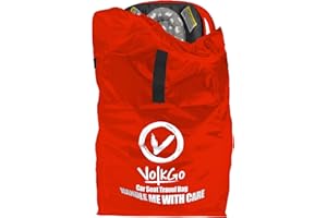 V VOLKGO Car Seat Bags for Air Travel for Airplane, Easy Carry Durable Seat Gate Check Bag, Car Seat Bag, Carseat Travel Cover, Carseat Travel Bag, Car Seat Cover for Airplane Travel