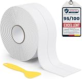 HNNHOME White Self-Adhesive Bath Sealant Strip 38mm x 3.2m Waterproof view 1