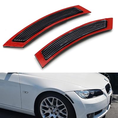 Smoked Front Bumper Side Marker Reflectors For BMW 5 Series F10 F11 (2011-2016)