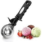 TJ POP Extra Large Cookie Scoop 6 Tbsp, Ice Cream Scoop with Thumb Trigger, Cookie Dough Scoop 70MM, Meatball Cupcake Muffin 